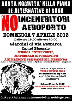 Volantino 7 Aprile 2013 - Basta nocivit nella Piana