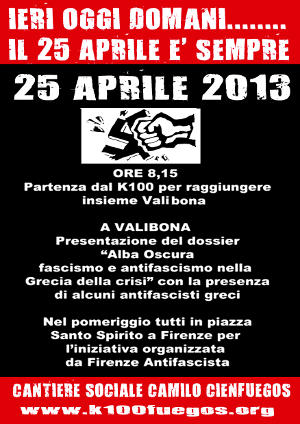 Volantino 25 Aprile 2013