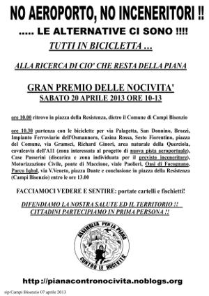 Volantino 20 Aprile 2013 - Gran premio delle nocivit