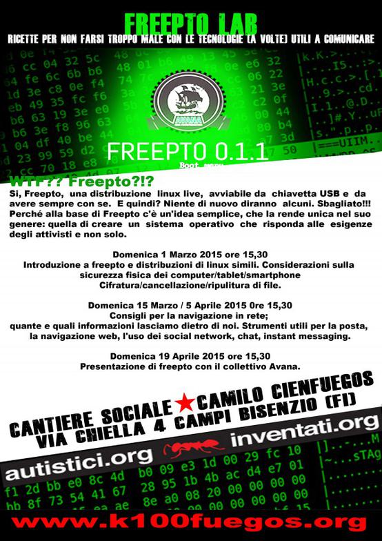 Volantino laboratori Freepto