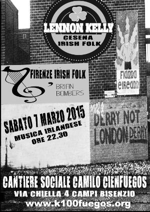 Volantino 7 Marzo 2015 Serata irish folk