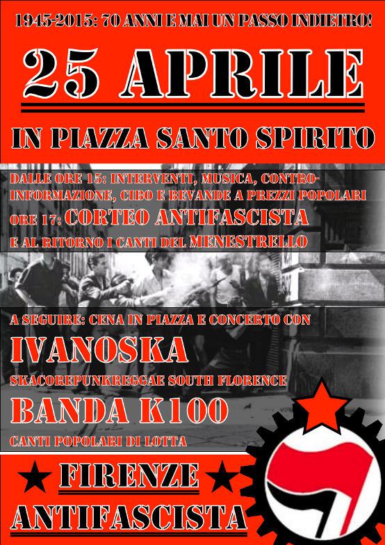 25 Aprile 2015 in Piazza S. Spirito