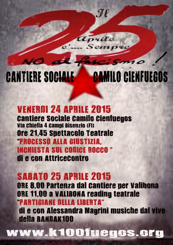 Volantino 25 Aprile 2015