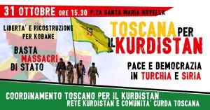 Volantino 31 Ottobre 2015 Manifestazione Toscana per il Kurdistan