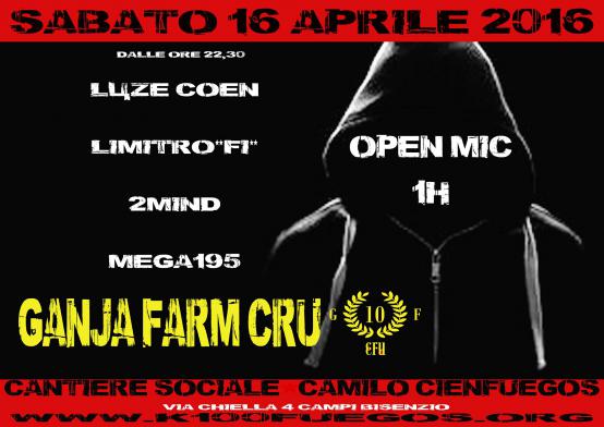 Volantino 16 Aprile 2016 Serata Hip Hop