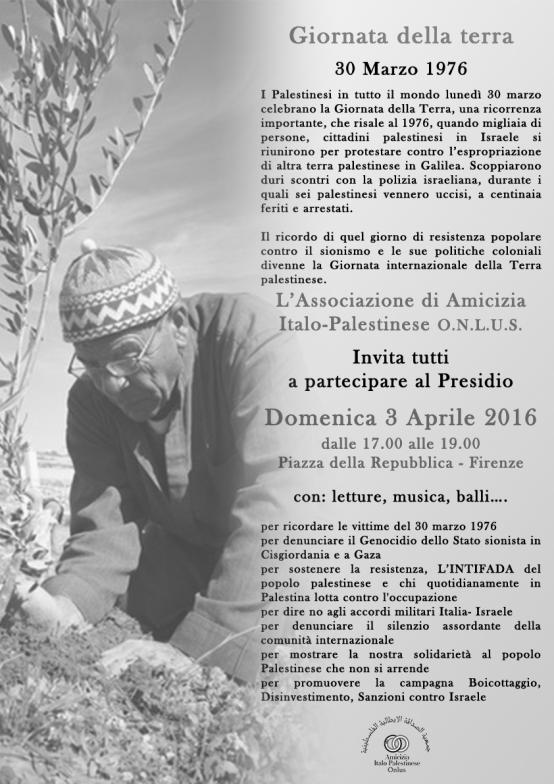 Volantino 3 aprile 2016 Commemorazione della Giornata della Terra