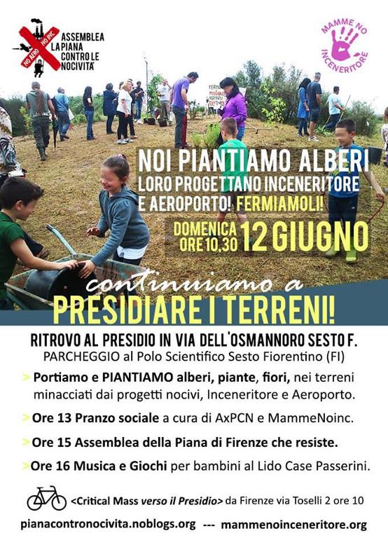 Volantino Presidio no inceneritore 12 Giugno 2016