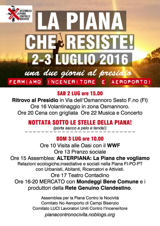 La Piana che resiste 2-3 Luglio 2016