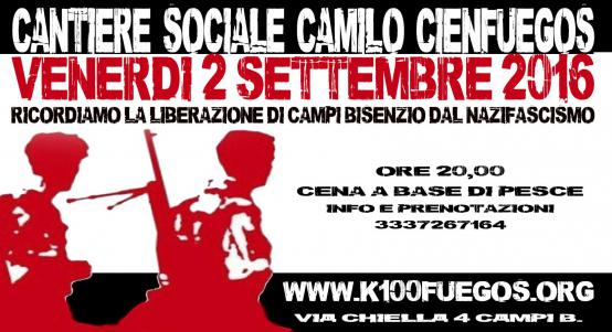 Volantino 2 Settembre 2016 - Ricordiamo la liberazione di Campi Bisenzio dal nazifascismo