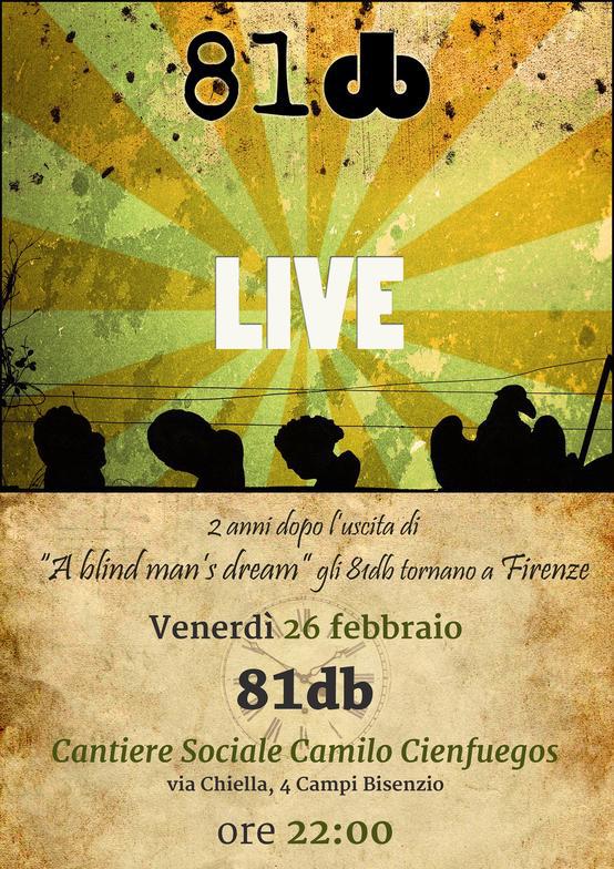 Volantino 26 Febbraio 2016 Serata rock and roll con gli 81db