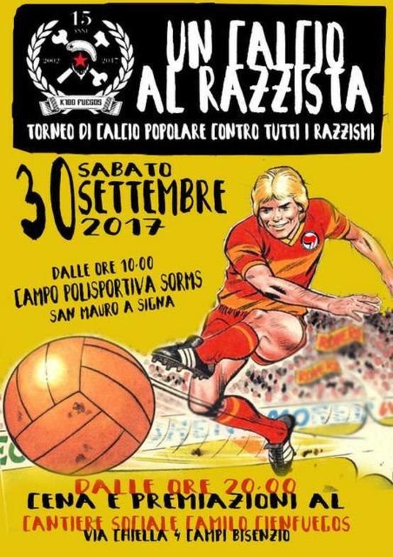 Volantino Un calcio al razzista 2017