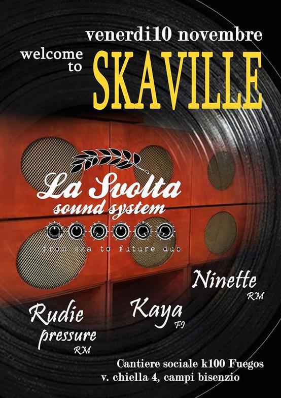 Volantino 10 Novembre 2017 Skaville La svolta sound system