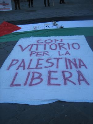 Firenze per Gaza presidio 14 Gennaio 2012