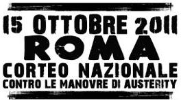 15 Ottobre 2011 Roma corteo nazionale contro le manovre di austerity
