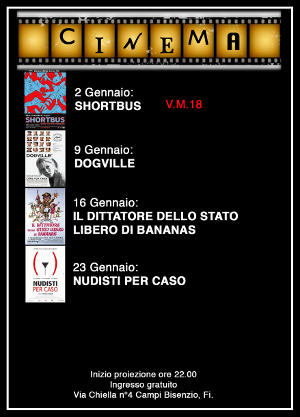 locandina cinema Gennaio 2011