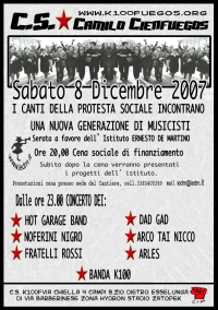 volantino concerto 8 dicembre 2007