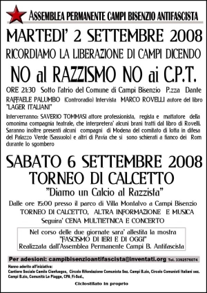 Volantino 2 e 6 Settembre 2010