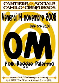 volantino concerto 14 novembre 2008