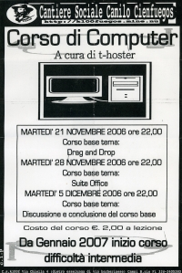 volantino corso computer