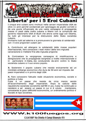 Libertà per i 5 Eroi Cubani